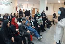برگزاری جلسه آموزشی به مناسبت هفته ملی سلامت در بیمارستان امام رضا(ع) شهرستان اسلامشهر